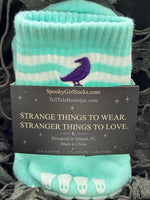 Baby Aqua Blue Grip Socks