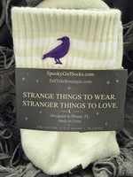 Left Right Light Beige Grip Socks
