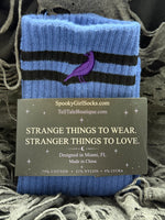 Anti-Social Butterfly Cornflower Blue Grip Socks