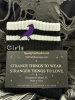 Spooky Girls Like Pilates Too Black Grip Socks