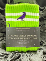 Dead Inside Lime Green Grip Socks