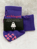 Unhinged. Purple Grip Socks