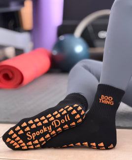 Boo Thing Halloween Grip Socks