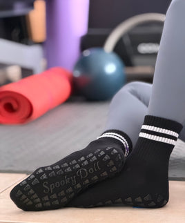 Black Grip Socks