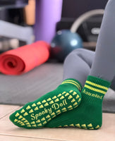 Haunted. Green Grip Socks