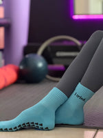 i tried. Baby Blue Grip Socks