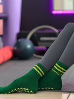 Haunted. Green Grip Socks
