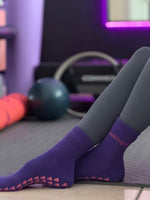 Unhinged. Purple Grip Socks