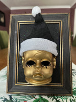 Creepy Doll on the Wall Frame