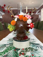 Brown Deer with Mushrooms & Antlers